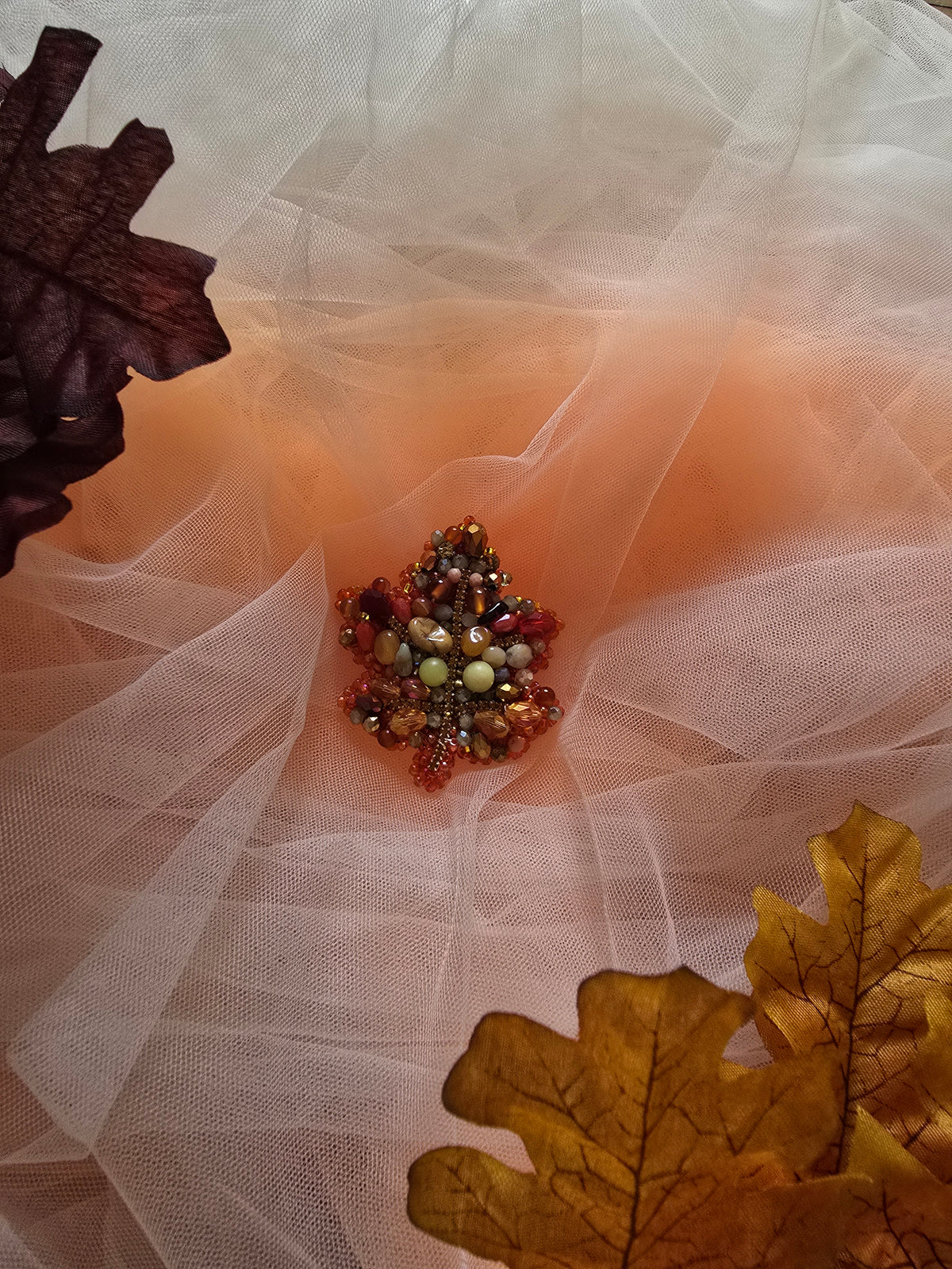 Brosă "Miros de Toamnă" :･༄°🍂🍁🍂° ༄:･